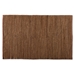 Baxton Studio Zaguri Modern and Contemporary Natural Handwoven Leather Blend Area Rug - Zaguri-Natural/Tan-Rug