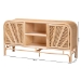 bali & pari Carabella Bohemian Natural Rattan 2-Door Storage Cabinet - WS082-Natural Rattan-Cabinet
