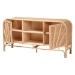 bali & pari Carabella Bohemian Natural Rattan 2-Door Storage Cabinet - WS082-Natural Rattan-Cabinet