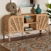 bali & pari Carabella Bohemian Natural Rattan 2-Door Storage Cabinet - WS082-Natural Rattan-Cabinet