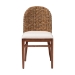bali & pari Denver Modern Bohemian Walnut Brown Finished Acacia Wood and Seagrass Dining Chair - Denver-Wood/Banana Leaf-DC