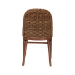 bali & pari Denver Modern Bohemian Walnut Brown Finished Acacia Wood and Seagrass Dining Chair - Denver-Wood/Banana Leaf-DC