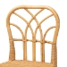 bali & pari Monaco Modern Bohemian Natural Rattan and Mahogany Wood Counter Stool - Monaco-Rattan-CC