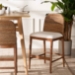 bali & pari Nadim Modern Bohemian Seagrass and Acacia Wood Counter Stool - New York-Wood/Banana-CS