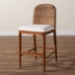 bali & pari Nadim Modern Bohemian Seagrass and Acacia Wood Counter Stool - New York-Wood/Banana-CS