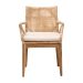 bali & pari Storsel Modern Bohemian Natural Brown Finished Teak Wood and Rattan Dining Chair - Storsel-Rattan-DC