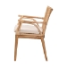 bali & pari Storsel Modern Bohemian Natural Brown Finished Teak Wood and Rattan Dining Chair - Storsel-Rattan-DC