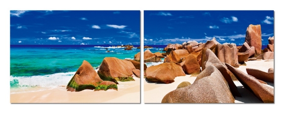 Baxton Studio Tasmanian Tide Mounted Photography Print Diptych