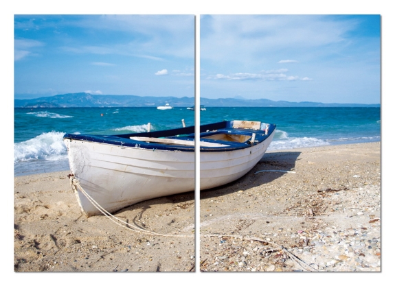 Baxton Studio Leisurely Afternoon Mounted Photography Print Diptych