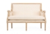 Baxton Studio Chavanon Wood & Light Beige Linen Traditional French Loveseat