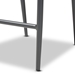 Baxton Studio Wendell Modern and Contemporary Grey Finished Rope and Metal Outdoor Bar Stool - WA-6872H-Grey-BS