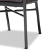 Baxton Studio Marcus Modern and Contemporary Grey Finished Rope and Metal Outdoor Dining Chair - WA-5144-Grey-DC