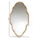 Baxton Studio Dennis Vintage Antique Gold Finished Accent Wall Mirror - RXW-8059