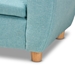 Baxton Studio Gloria Modern and Contemporary Sky Blue Fabric Upholstered Kids Armchair with Animal Ears - LD-2308-Blue-CC
