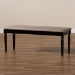 Baxton Studio Giovanni Modern and Contemporary Sand Fabric Upholstered and Dark Brown Finished Wood Dining Bench - RH038-Sand/Dark Brown-Dining Bench