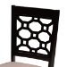 Baxton Studio Gabriel Modern and Contemporary Sand Fabric Upholstered and Dark Brown Finished Wood 6-Piece Dining Set - RH335C-Sand/Dark Brown-6PC Dining Set