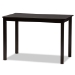 Baxton Studio Henry Modern and Contemporary Sand Fabric Upholstered and Dark Brown Finished Wood 5-Piece Dining Set - RH335C-Sand/Dark Brown-5PC Dining Set