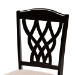 Baxton Studio Salem Modern and Contemporary Sand Fabric Upholstered and Dark Brown Finished Wood 7-Piece Dining Set - RH1017C-Sand/Dark Brown-7PC Dining Set