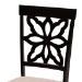 Baxton Studio Dallas Modern and Contemporary Sand Fabric Upholstered and Dark Brown Finished Wood 7-Piece Dining Set - RH1019C-Sand/Dark Brown-7PC Dining Set