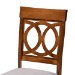 Baxton Studio Jessie Modern and Contemporary Grey Fabric Upholstered and Walnut Brown Finished Wood 5-Piece Dining Set - Jessie-Grey/Walnut-5PC Dining Set