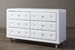 Baxton Studio Luminescence Wood Contemporary White Upholstered Dresser - BBT2030-Dresser-White