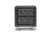 Baxton Studio Stella Crystal Tufted Black Upholstered Modern Nightstand - BBT3084-Black-NS