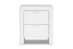 Baxton Studio Frey White Upholstered Modern Nightstand - BBT3089-White-NS