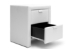 Baxton Studio Frey White Upholstered Modern Nightstand - BBT3089-White-NS