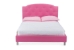 Baxton Studio Canterbury Pink Leather Contemporary Full-Size Bed - BBT6440-Full-Pink
