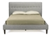 Baxton Studio Callasandra Contemporary Grey Linen King-Size Bed - BBT6441-King-Grey