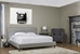 Baxton Studio Callasandra Contemporary Grey Linen King-Size Bed - BBT6441-King-Grey