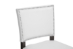 Baxton Studio Aries White Modern Bar Stool with Nail Head Trim (Set of 2) - BBT5112 Bar Stool-White