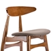 Baxton Studio Flamingo Mid-Century Dark Walnut Wood Dining Chair (Set of 2) - RT326-CHR