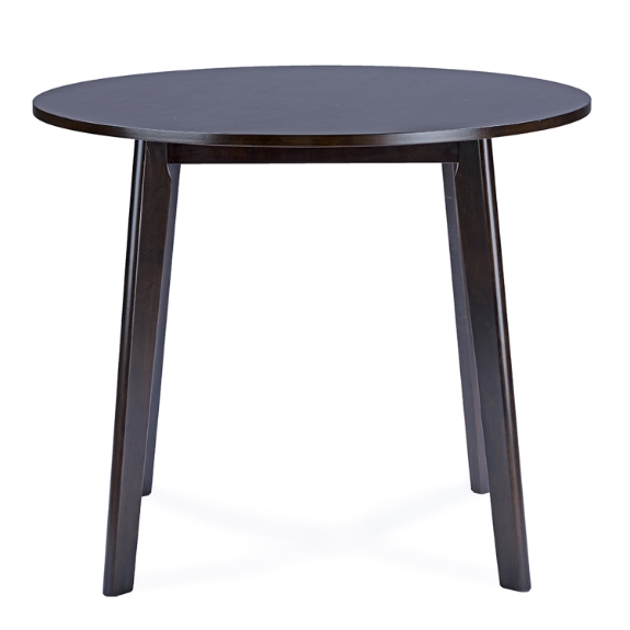 Baxton Studio Debbie Mid-Century Dark Brown Wood Round Dining Table