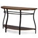 Baxton Studio Newcastle Wood and Metal Console Table - YLX-2682-ST