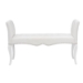 Baxton Studio Kristy Modern and Contemporary White Faux Leather Classic Seating Bench