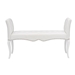 Baxton Studio Kristy Modern and Contemporary White Faux Leather Classic Seating Bench