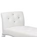 Baxton Studio Kristy Modern and Contemporary White Faux Leather Classic Seating Bench - BBT5197-Bench-White