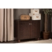 Baxton Studio Winda Modern and Contemporary 2-Door Dark Brown Wooden Entryway Shoes Storage Cabinet - SC864572 B-Wenge