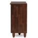 Baxton Studio Fernanda Modern and Contemporary 3-Door Oak Brown Wooden Entryway Shoes Storage Wide Cabinet - SC864573 A-Dirty Oak