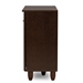 Baxton Studio Winda Modern and Contemporary 3-Door Dark Brown Wooden Entryway Shoes Storage Cabinet - SC864573 B-Wenge