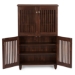 Baxton Studio Fernanda Modern and Contemporary 4-Door Oak Brown Wooden Entryway Shoes Storage Tall Cabinet - SC864574 A-Dirty Oak