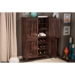 Baxton Studio Fernanda Modern and Contemporary 4-Door Oak Brown Wooden Entryway Shoes Storage Tall Cabinet - SC864574 A-Dirty Oak