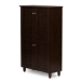 Baxton Studio Winda Modern and Contemporary 4-Door Dark Brown Wooden Entryway Shoes Storage Cabinet - SC864574 B-Wenge