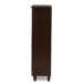 Baxton Studio Winda Modern and Contemporary 4-Door Dark Brown Wooden Entryway Shoes Storage Cabinet - SC864574 B-Wenge