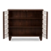 Baxton Studio Gisela Oak and White 2-tone Shoe Cabinet With 2 Doors - SC865512-Dirty Oak
