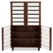 Baxton Studio Gisela Oak and White 2-tone Shoe Cabinet With 4 Door - SC865514-Dirty Oak/White
