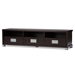 Baxton Studio Gerhardine Dark Brown Wood 63-Inch TV Cabinet with 3-drawer - TV834127-Wenge