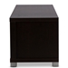 Baxton Studio Gerhardine Dark Brown Wood 70-inch TV Cabinet with 2 Sliding Doors and Drawer - TV834128-Wenge