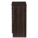 Baxton Studio Decon Modern and Contemporary Espresso Brown Wood 3-Drawer Storage Chest - B06-Brown